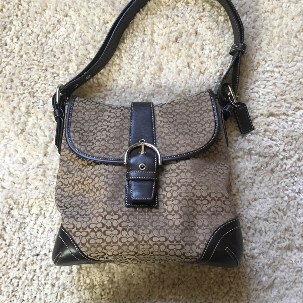 Coach crossbody tan/brown